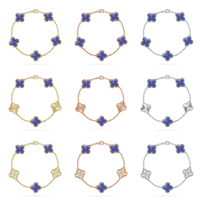 [Renovia Jewelry]CLOVER 5 MOTIF BLUE VEINS BRACELET COLLECTION