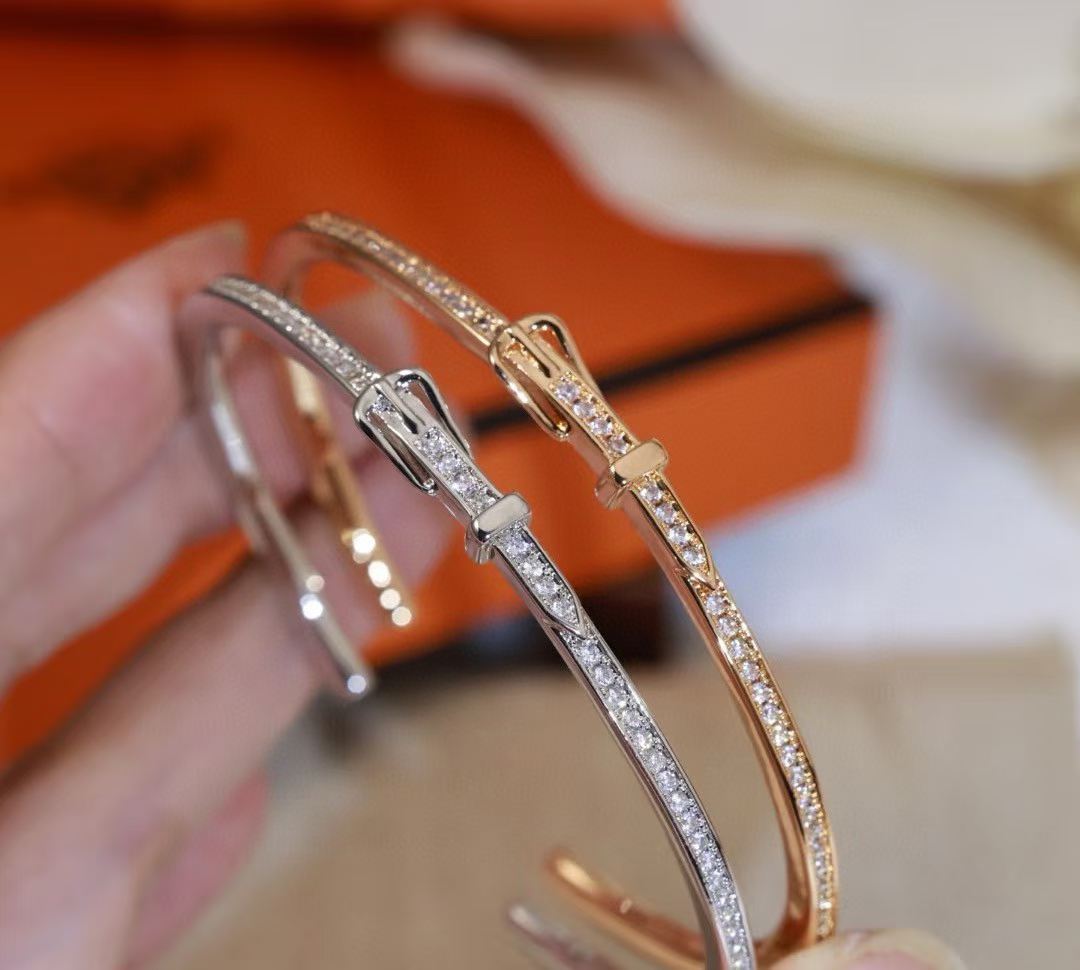 [Renovia Jewelry]DIAMOND-ENCRUSTED BRACELET THREE COLORS