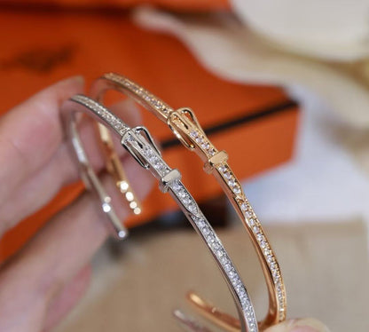 [Renovia Jewelry]DIAMOND-ENCRUSTED BRACELET THREE COLORS
