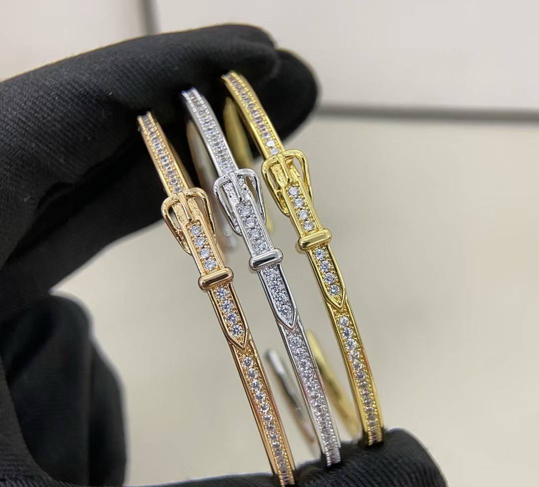 [Renovia Jewelry]DIAMOND-ENCRUSTED BRACELET THREE COLORS