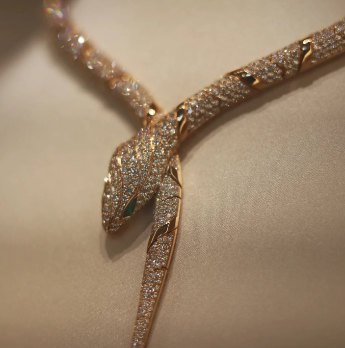 [Renovia Jewelry]HAUTE COUTURE GOLD SERPENTI NECKLACE