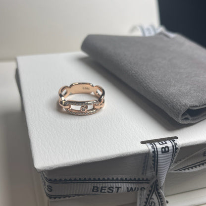 [Renovia Jewelry]Sliding Single Diamond Ring