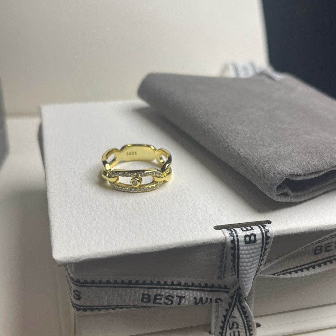 [Renovia Jewelry]Sliding Single Diamond Ring