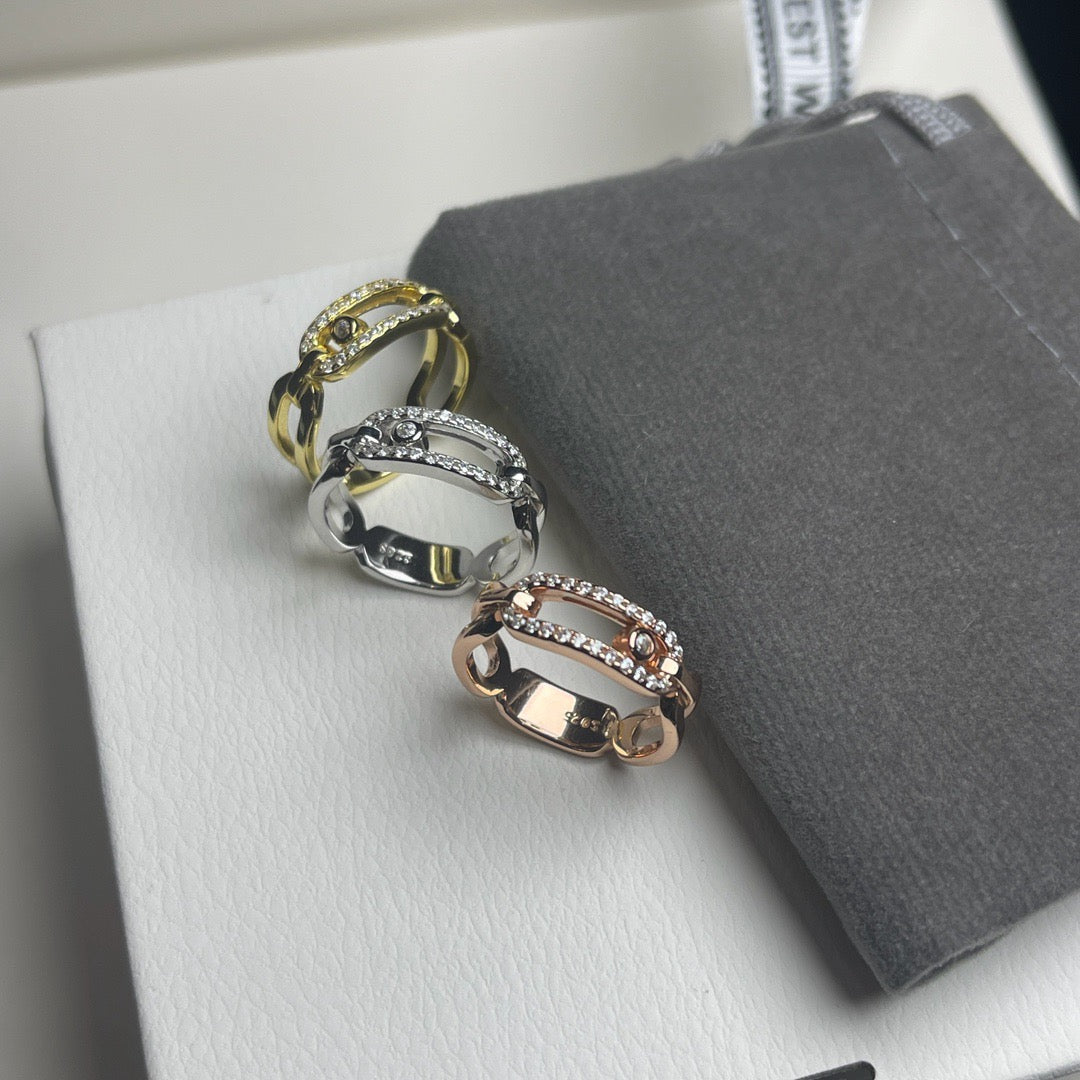 [Renovia Jewelry]Sliding Single Diamond Ring