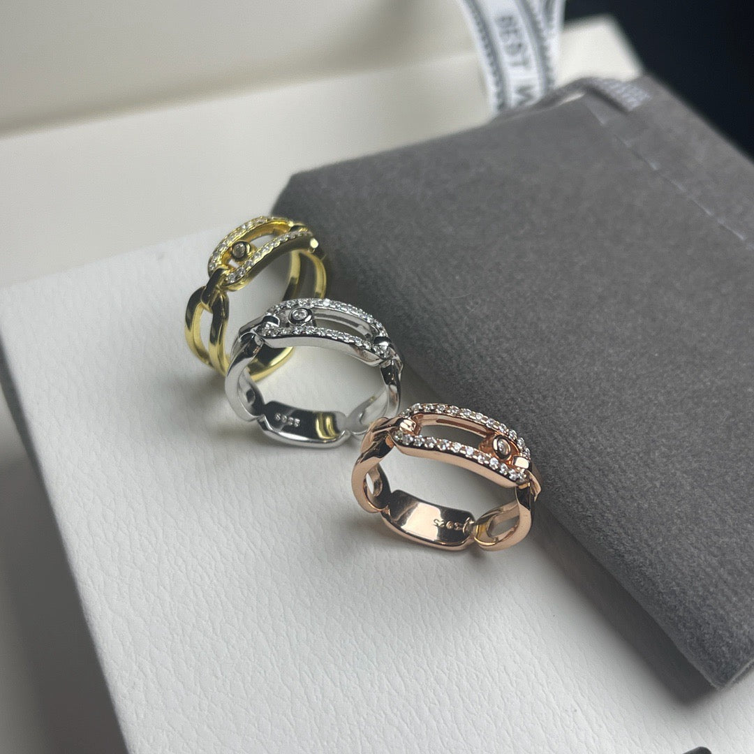 [Renovia Jewelry]Sliding Single Diamond Ring