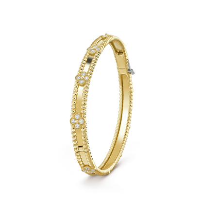 [Renovia Jewelry]CLOVER BRACELET 4MM DIAMONDS