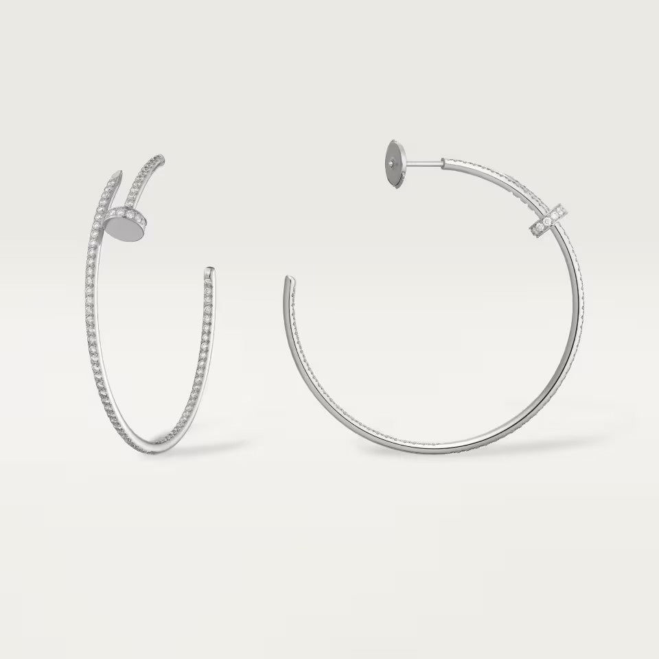 [Renovia Jewelry]JUSTE FULL DIAMOND LARGE EARRINGS
