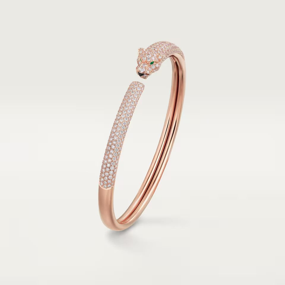 [Renovia Jewelry]PANTHERE FULL DIAMOND OPEN BRACELET