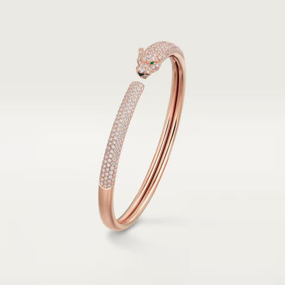 [Renovia Jewelry]PANTHERE FULL DIAMOND OPEN BRACELET