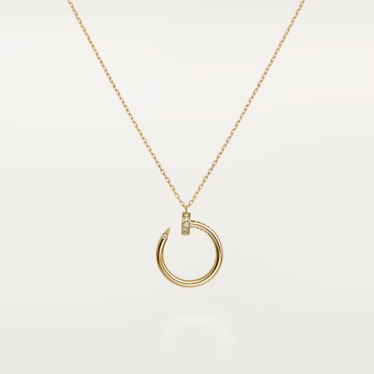 [Renovia Jewelry]JUSTE NECKLACE HALF DIAMOND