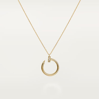 [Renovia Jewelry]JUSTE NECKLACE HALF DIAMOND
