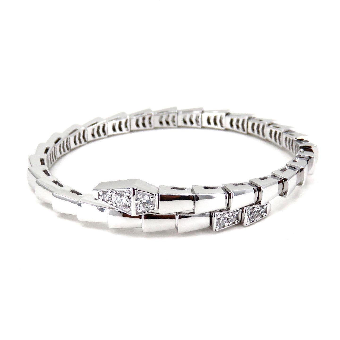 [Renovia Jewelry]SERPENTI BRACELET DIAMONDS SILVER
