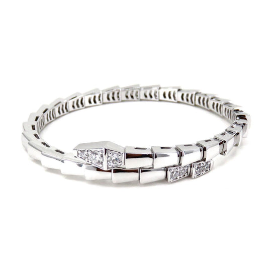 [Renovia Jewelry]SERPENTI BRACELET DIAMONDS SILVER
