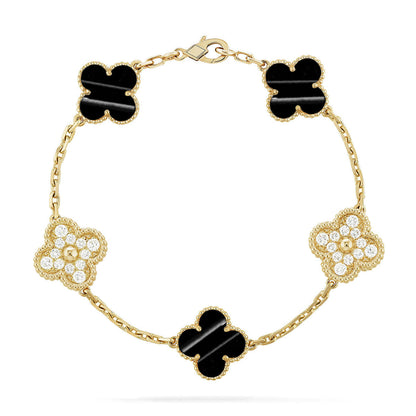 [Renovia Jewelry] CLOVER 5 MOTIF PULSAR STONE BRACELET COLLECTION