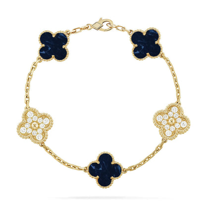 [Renovia Jewelry]CLOVER 5 MOTIF PIETERSITE BRACELET COLLECTION