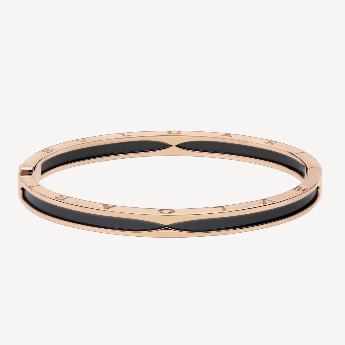 [Renovia Jewelry]ZERO 1 PINK GOLD WITH BLACK CERAMIC BRACELET