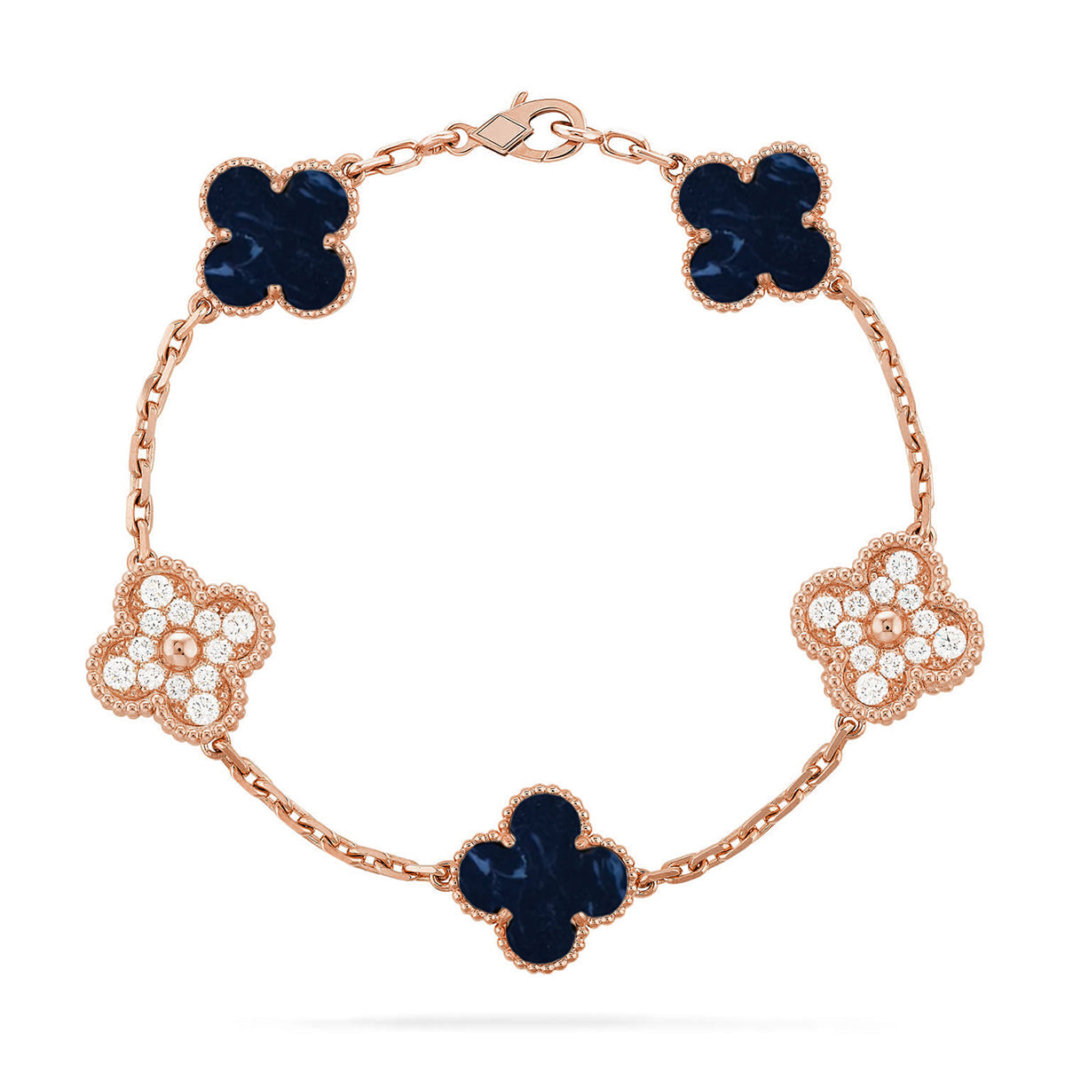 [Renovia Jewelry]CLOVER 5 MOTIF PIETERSITE BRACELET COLLECTION