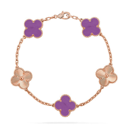 [Renovia Jewelry] CLOVER 5 MOTIF VIOLET BRACELET COLLECTION