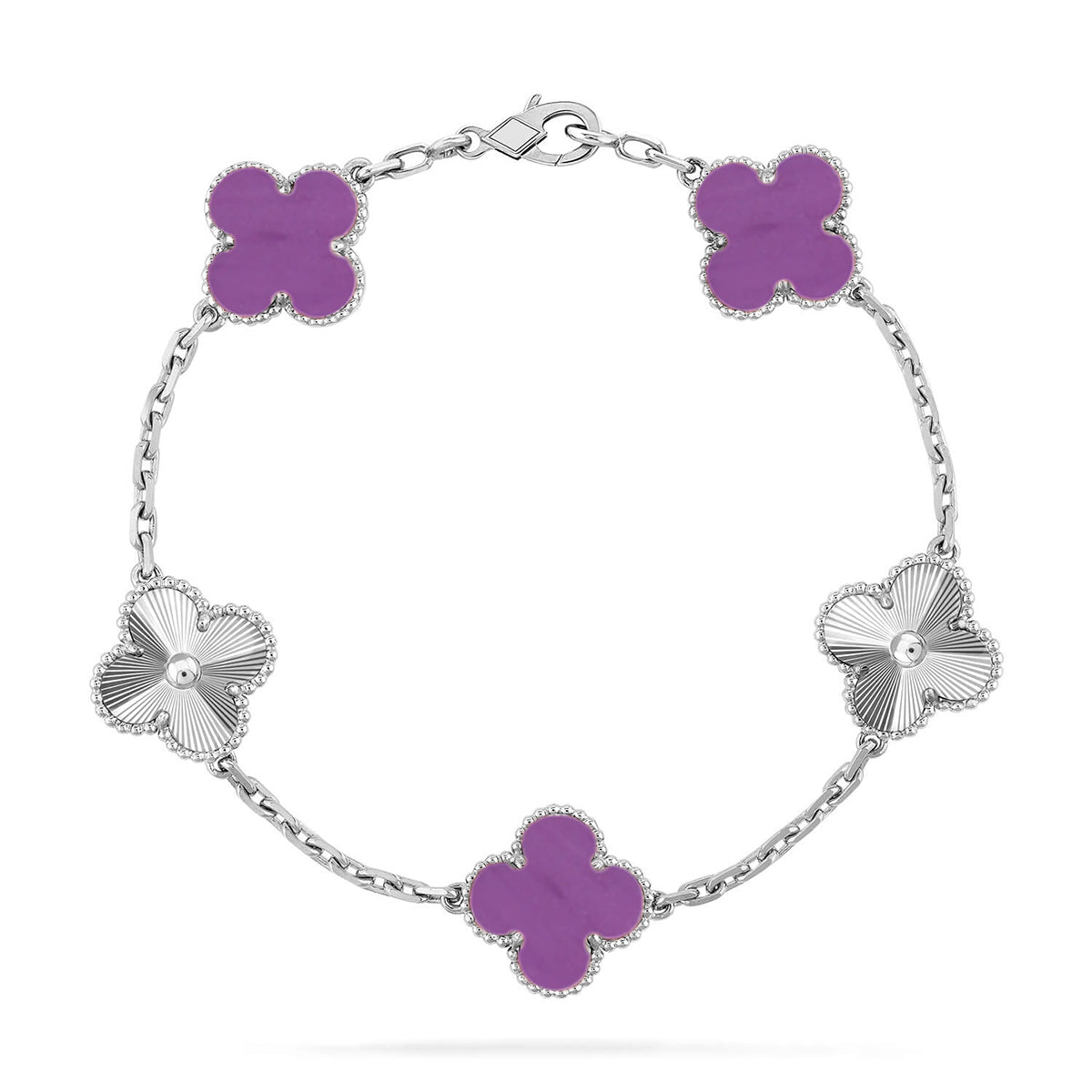 [Renovia Jewelry] CLOVER 5 MOTIF VIOLET BRACELET COLLECTION