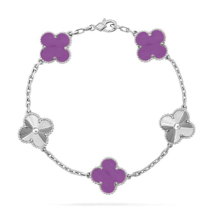 [Renovia Jewelry] CLOVER 5 MOTIF VIOLET BRACELET COLLECTION