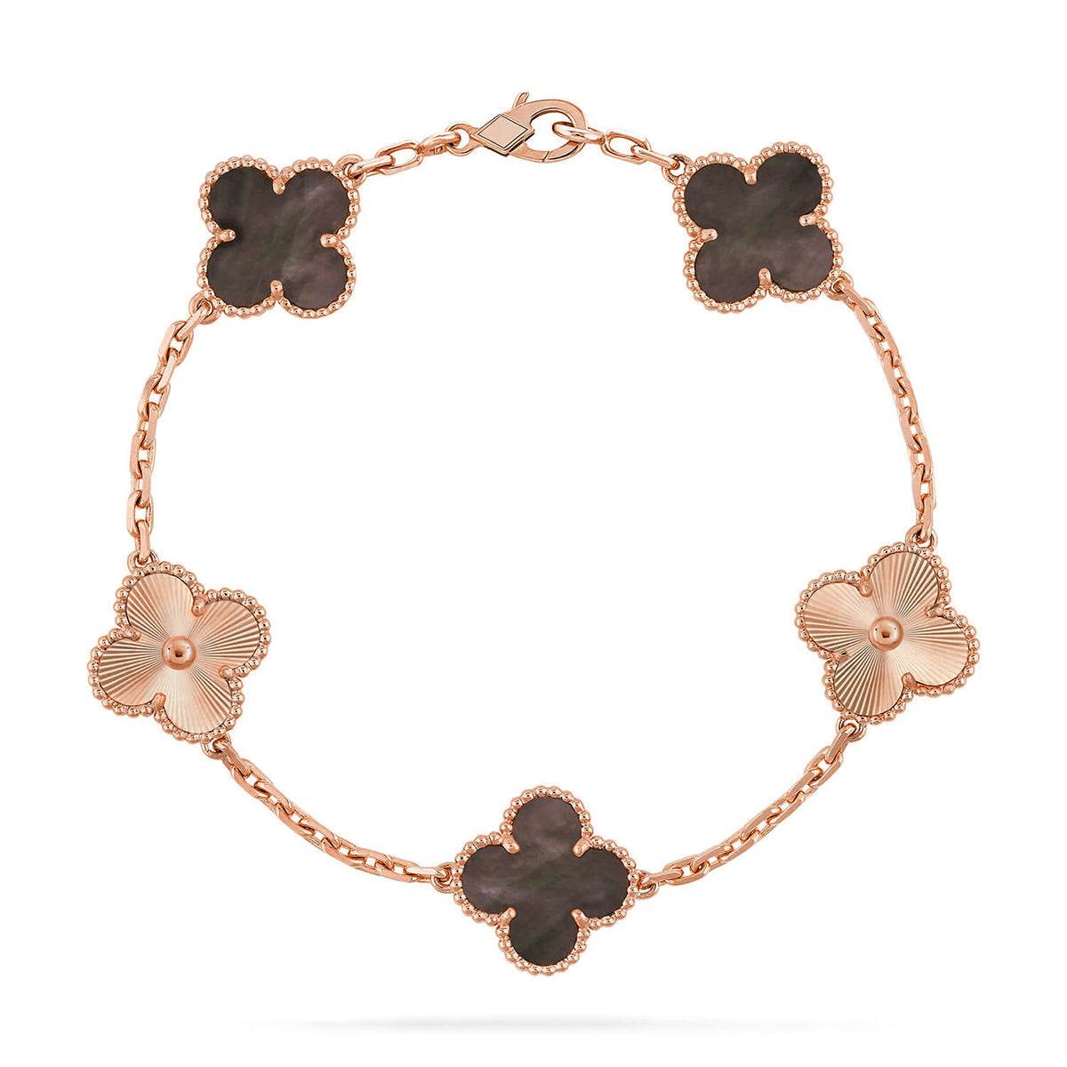 [Renovia Jewelry] CLOVER 5 MOTIF GRAY MOP BRACELET COLLECTION