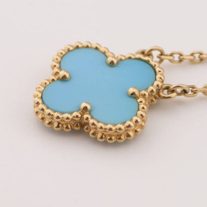[Renovia Jewelry]CLOVER 15MM VINTAGE TURQUOISE NECKLACE