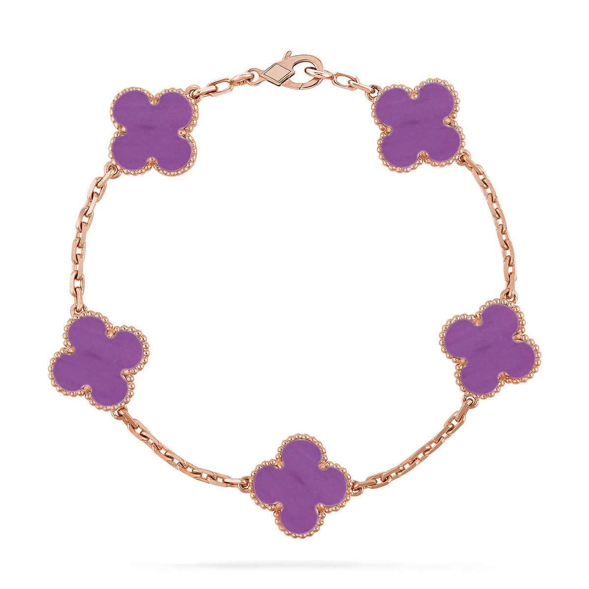 [Renovia Jewelry] CLOVER 5 MOTIF VIOLET BRACELET COLLECTION