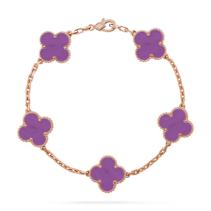 [Renovia Jewelry] CLOVER 5 MOTIF VIOLET BRACELET COLLECTION