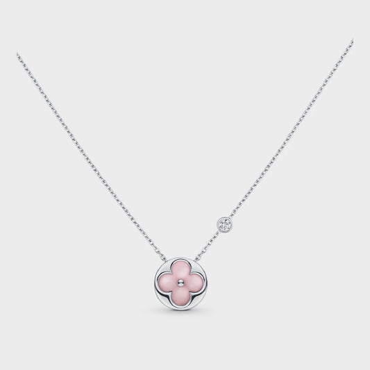 [Renovia Jewelry]SUN MOTIF PINK MOP SILVER BRACELET