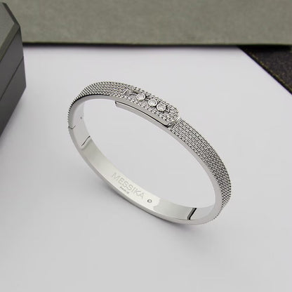 [Renovia Jewelry]Move Noa Full Pavé Diamond Bangle Bracelet