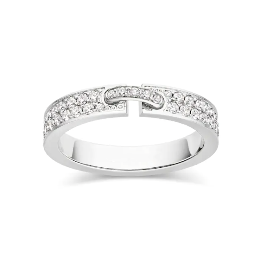 [Renovia Jewelry]ALLIANCE LIENS VIDENCE PAVED DIAMOND 4MM RING