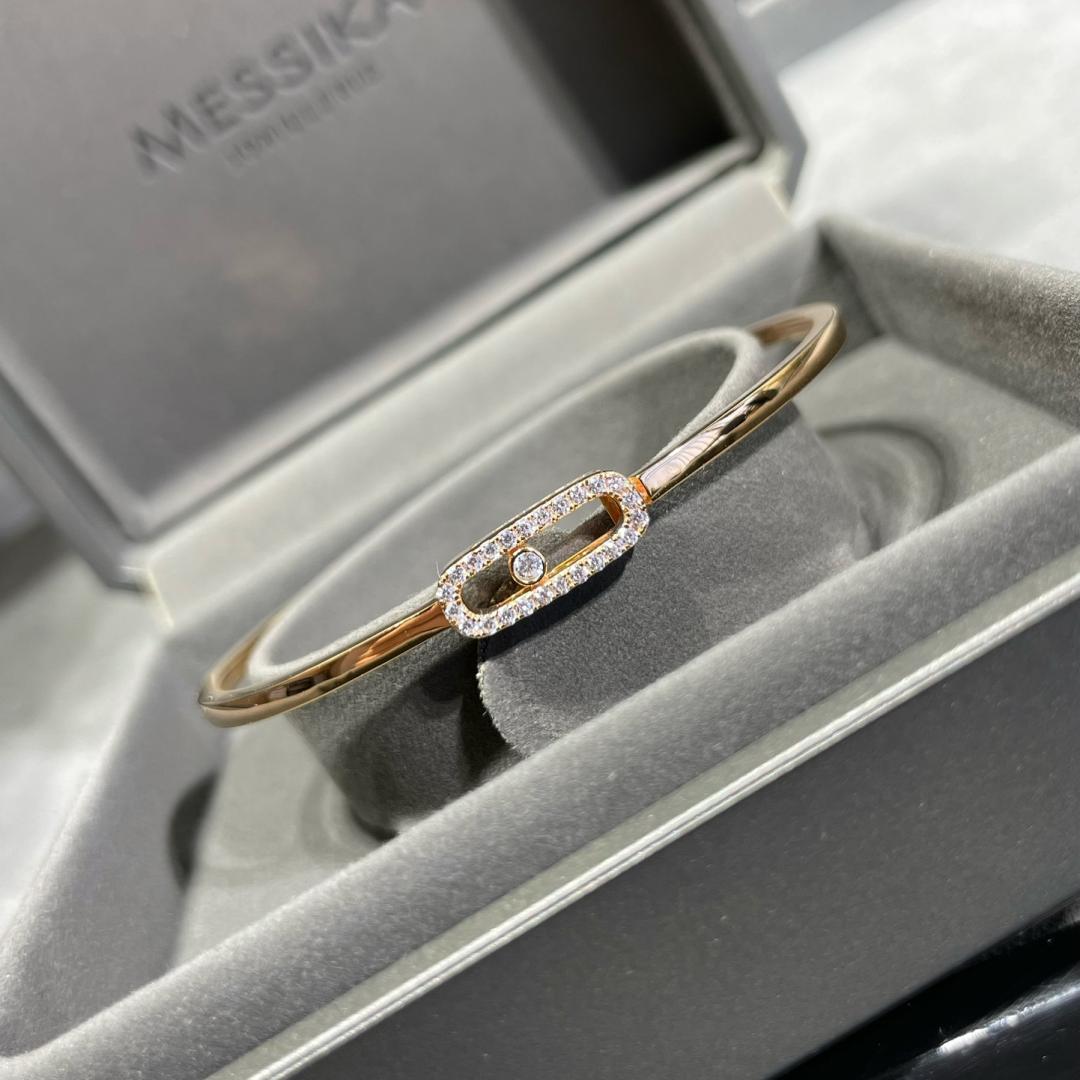 [Renovia Jewelry]Move Uno pavé flex bangle medium