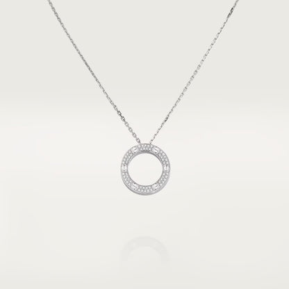 [Renovia Jewelry]LOVE NECKLACE 16MM  FULL DIAMOND