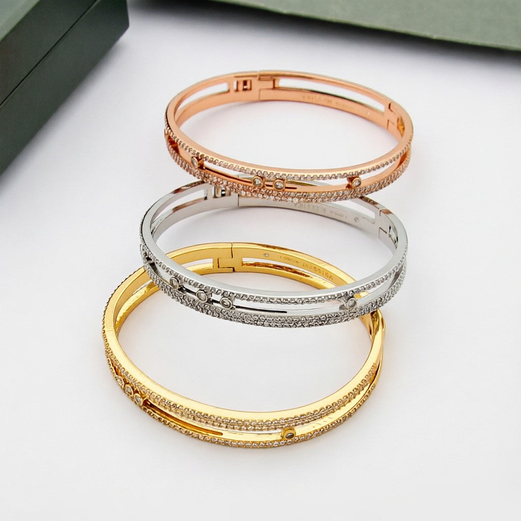 [Renovia Jewelry]Move Romane pavé bangle
