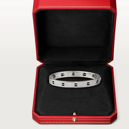 [Renovia Jewelry]LOVE BRACELET 6.1MM DIAMOND-PAVED CERAMIC