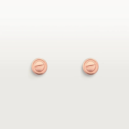 [Renovia Jewelry]LOVE EARRINGS PINK GOLD 10MM