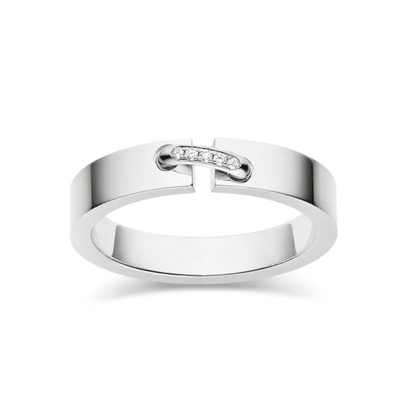 [Renovia Jewelry]ALLIANCE LIENS VIDENCE DIAMOND 4MM RING