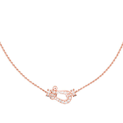 [Renovia Jewelry]FORCE 10 PINK GOLD DIAMOND NECKLACE