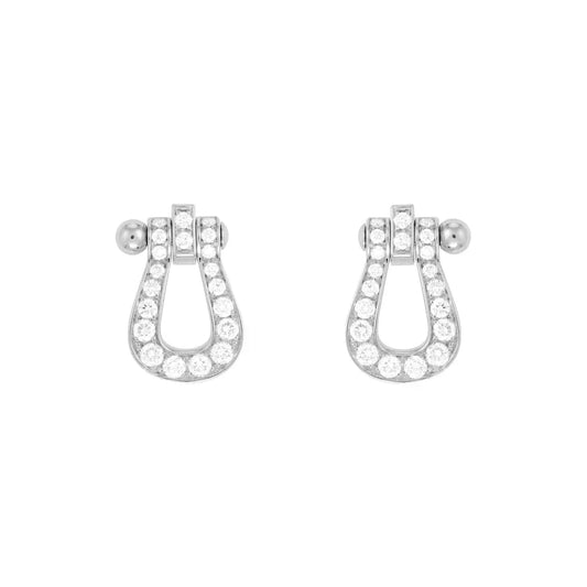[Renovia Jewelry]FORCE 10 FULL DIAMOND STUD EARRINGS MINI MODEL