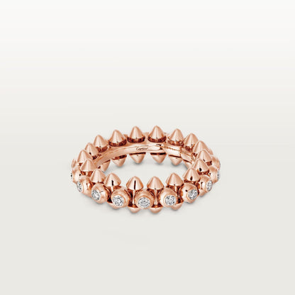 [Renovia Jewelry]CLASH 6.8MM DIAMOND MEDIUM RING