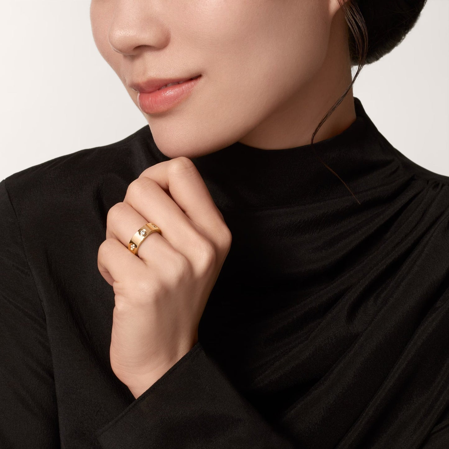 [Renovia Jewelry]LOVE 5.5MM 6 DIAMOND RING