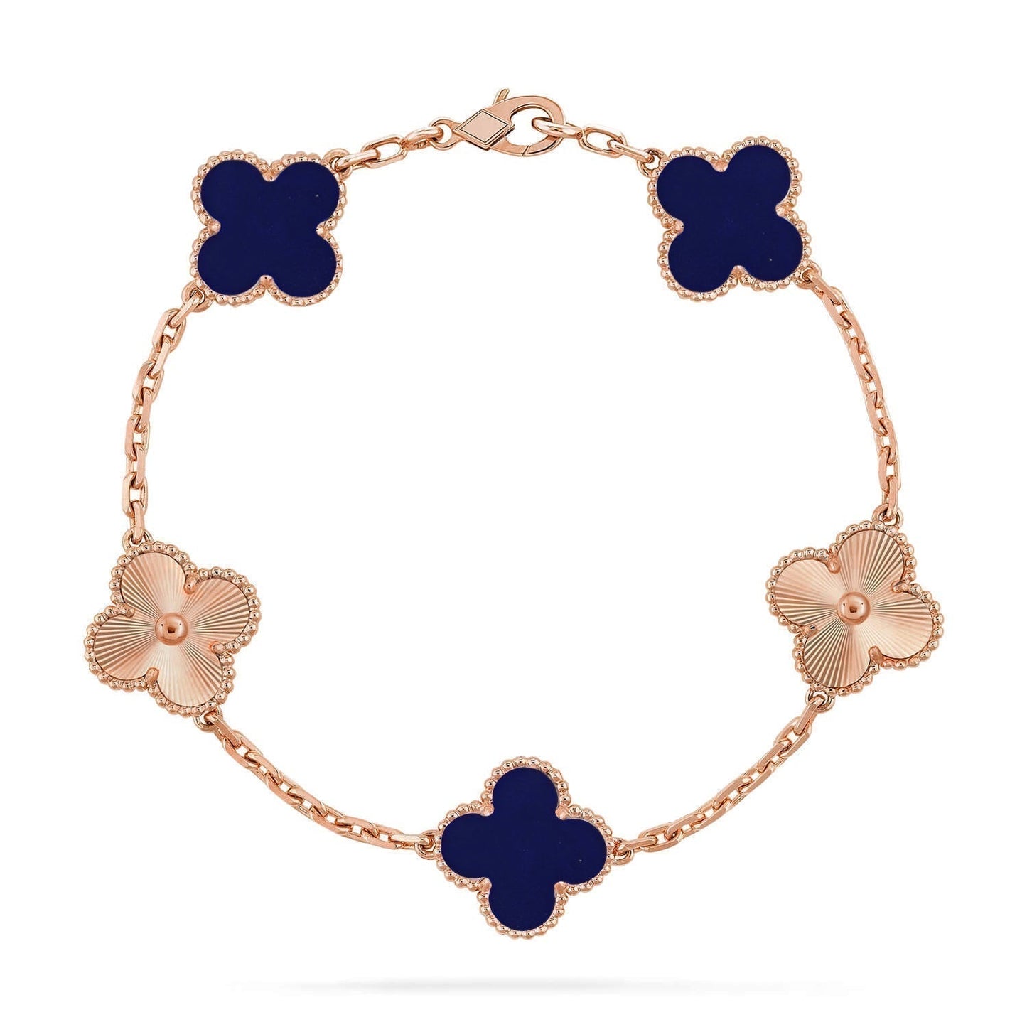[Renovia Jewelry]CLOVER 5 MOTIF LAPIS LAZULI BRACELET COLLECTION