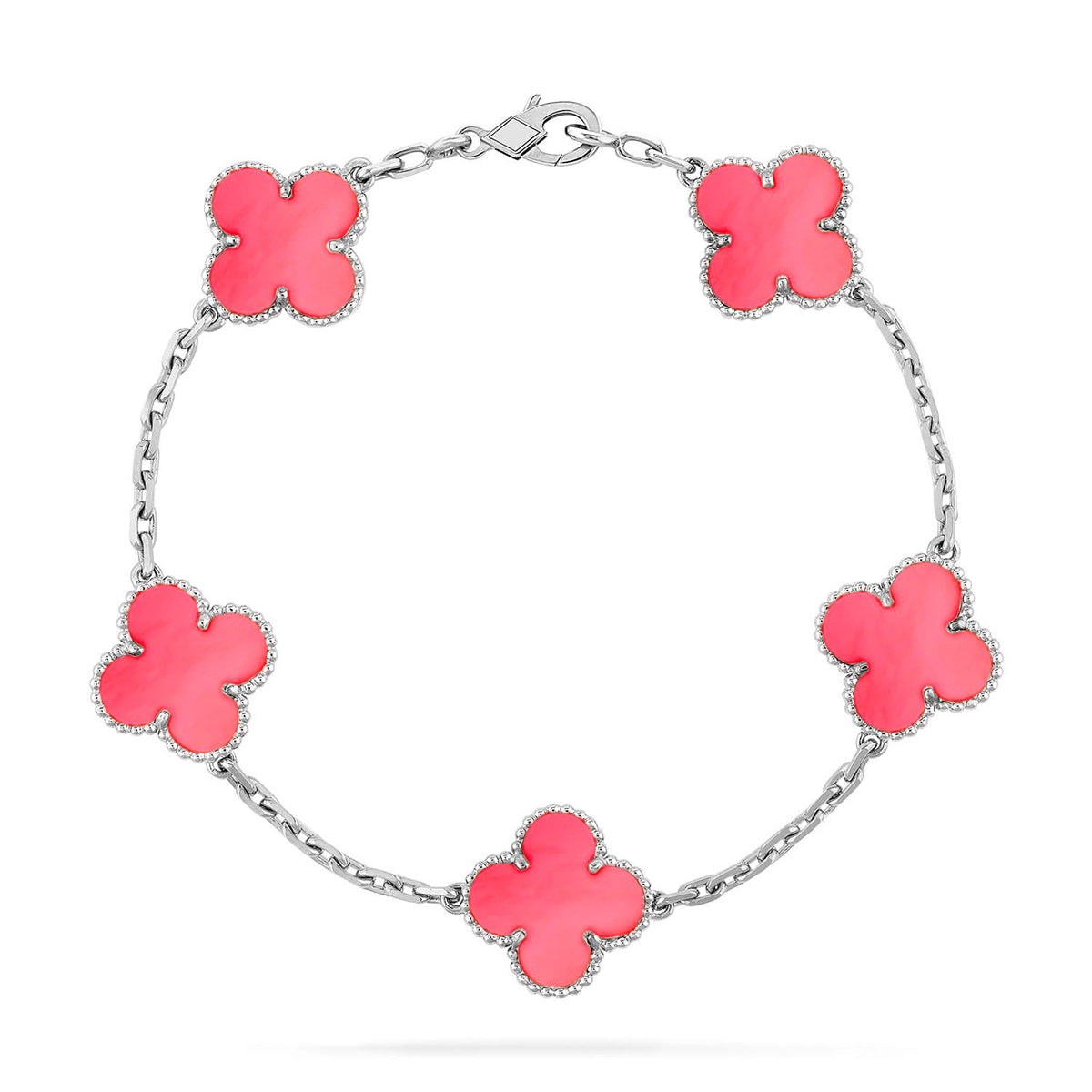 [Renovia Jewelry] CLOVER 5 MOTIFS  PINK MOP BRACELET COLLECTION