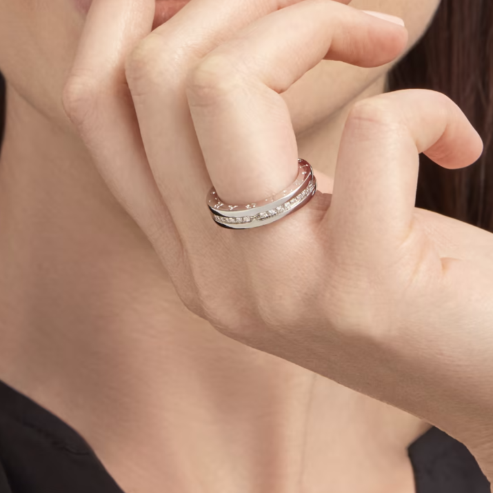 [Renovia Jewelry]ZERO 1 ONE-BAND PAVED DIAMONDS ON THE SPIRAL RING