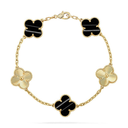 [Renovia Jewelry] CLOVER 5 MOTIF PULSAR STONE BRACELET COLLECTION