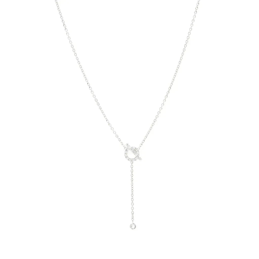 [Renovia Jewelry]FINESSE SILVER DIAMOND NECKLACE