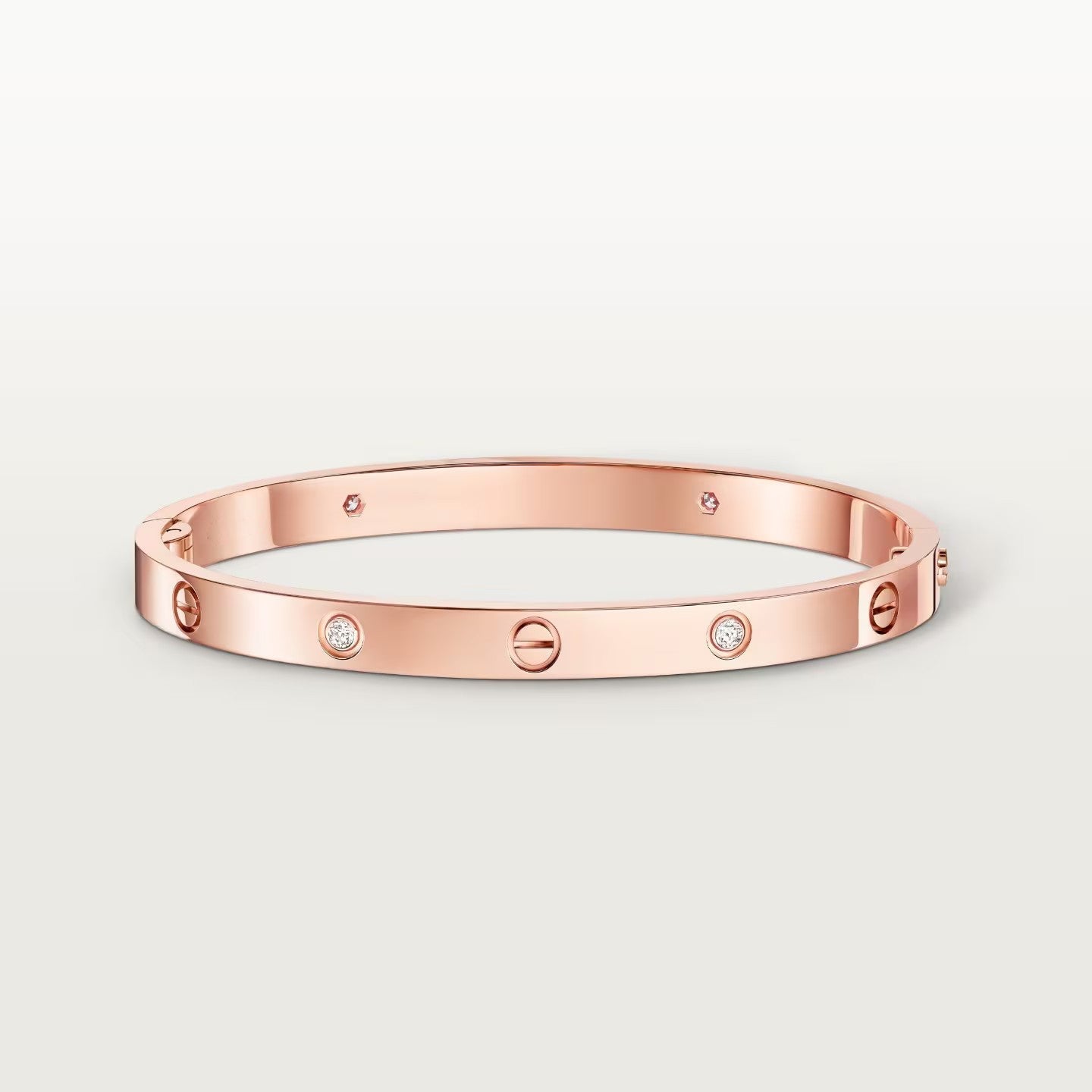 [Renovia Jewelry]LOVE BRACELET 4.8MM 4 DIAMONDS