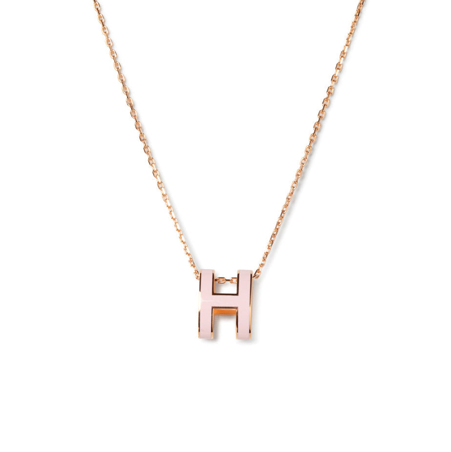 [Renovia Jewelry]POP H PEDANT PINK GOLD