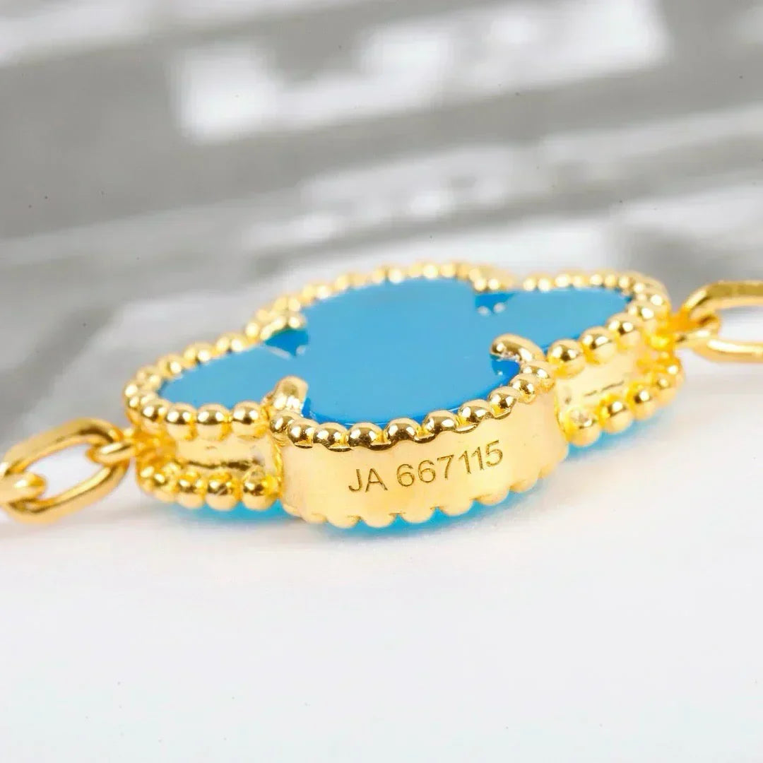[Renovia Jewelry] CLOVER 5 MOTIF TURQUOISE BRACELET COLLECTION