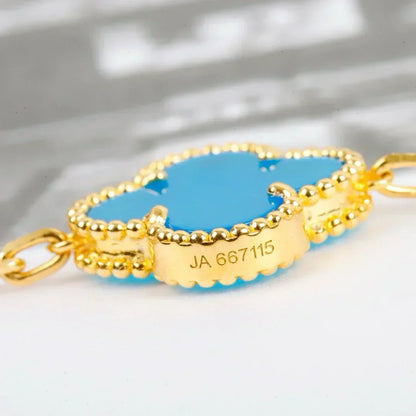 [Renovia Jewelry] CLOVER 5 MOTIF TURQUOISE BRACELET COLLECTION